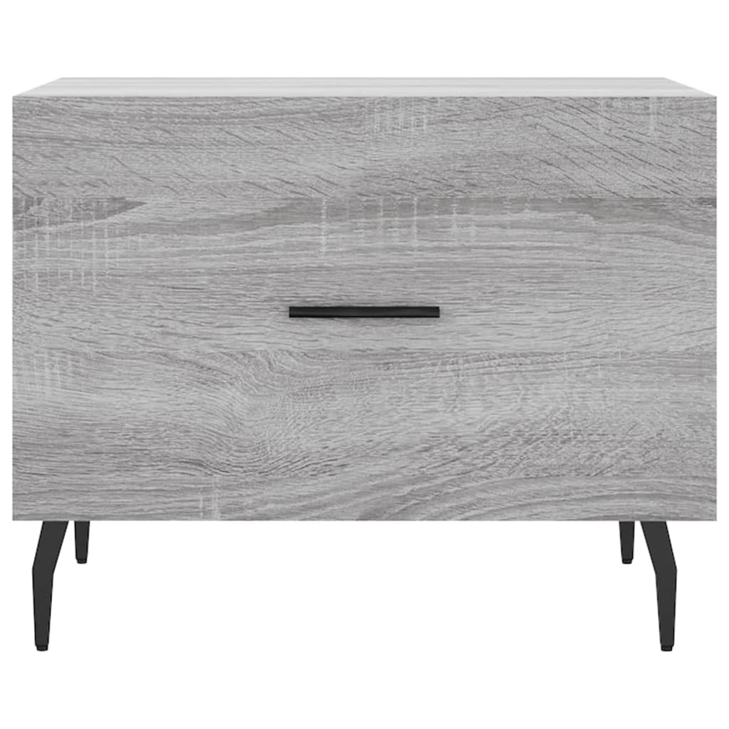 vidaXL Coffee Table Grey Sonoma 50x50x40 cm Engineered Wood