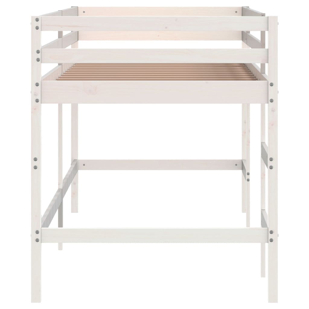 vidaXL Kids' Loft Bed without Mattress with Ladder White 80x200 cm