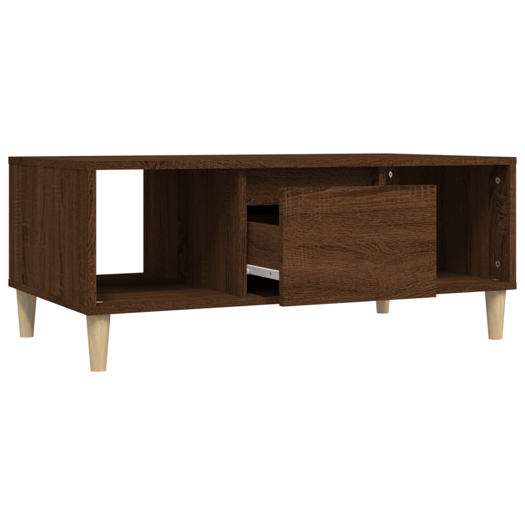 vidaXL Coffee Table Brown Oak 90x50x36,5 cm Engineered Wood