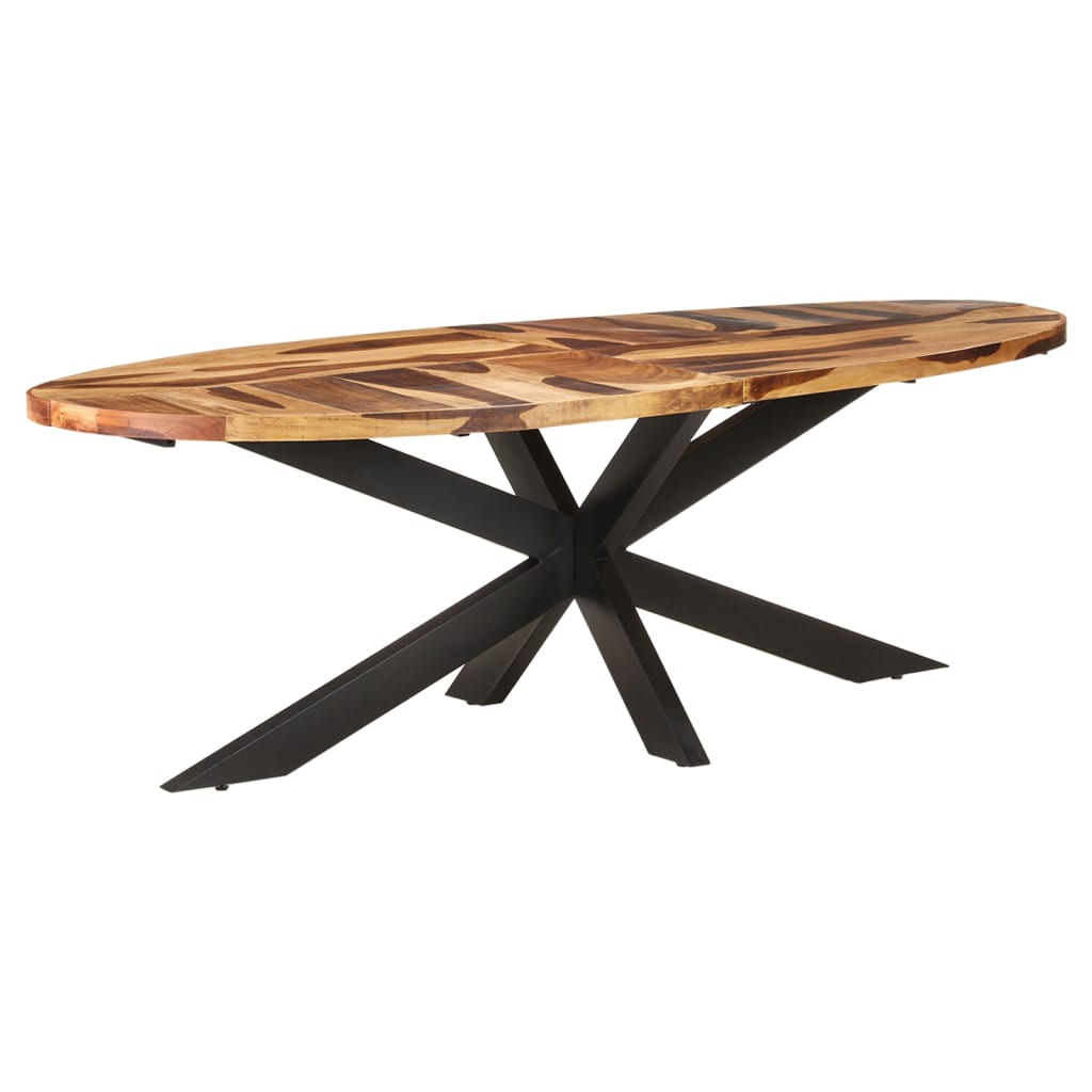 vidaXL Dining Table 240x100x75 cm Acacia Wood with Honey Finish