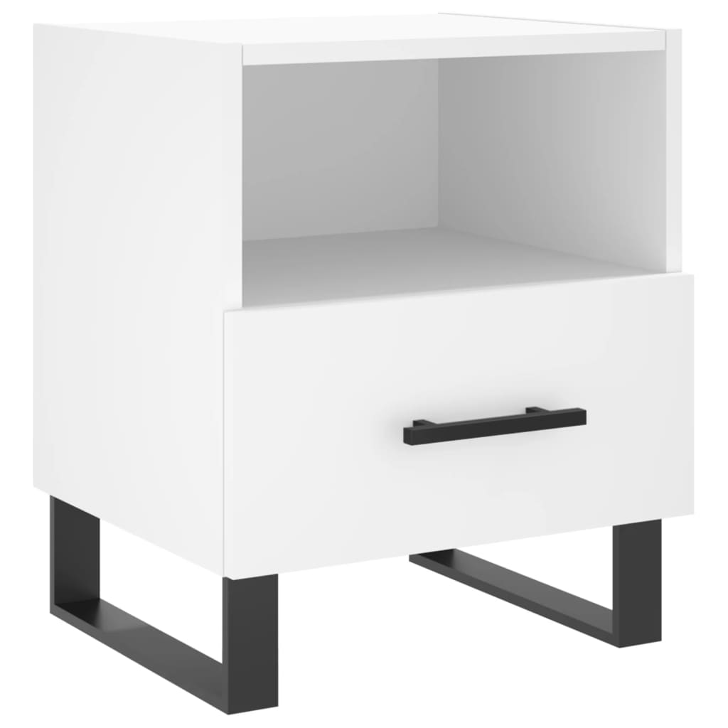 vidaXL Bedside Cabinets 2 pcs White 40x35x47.5 cm Engineered Wood