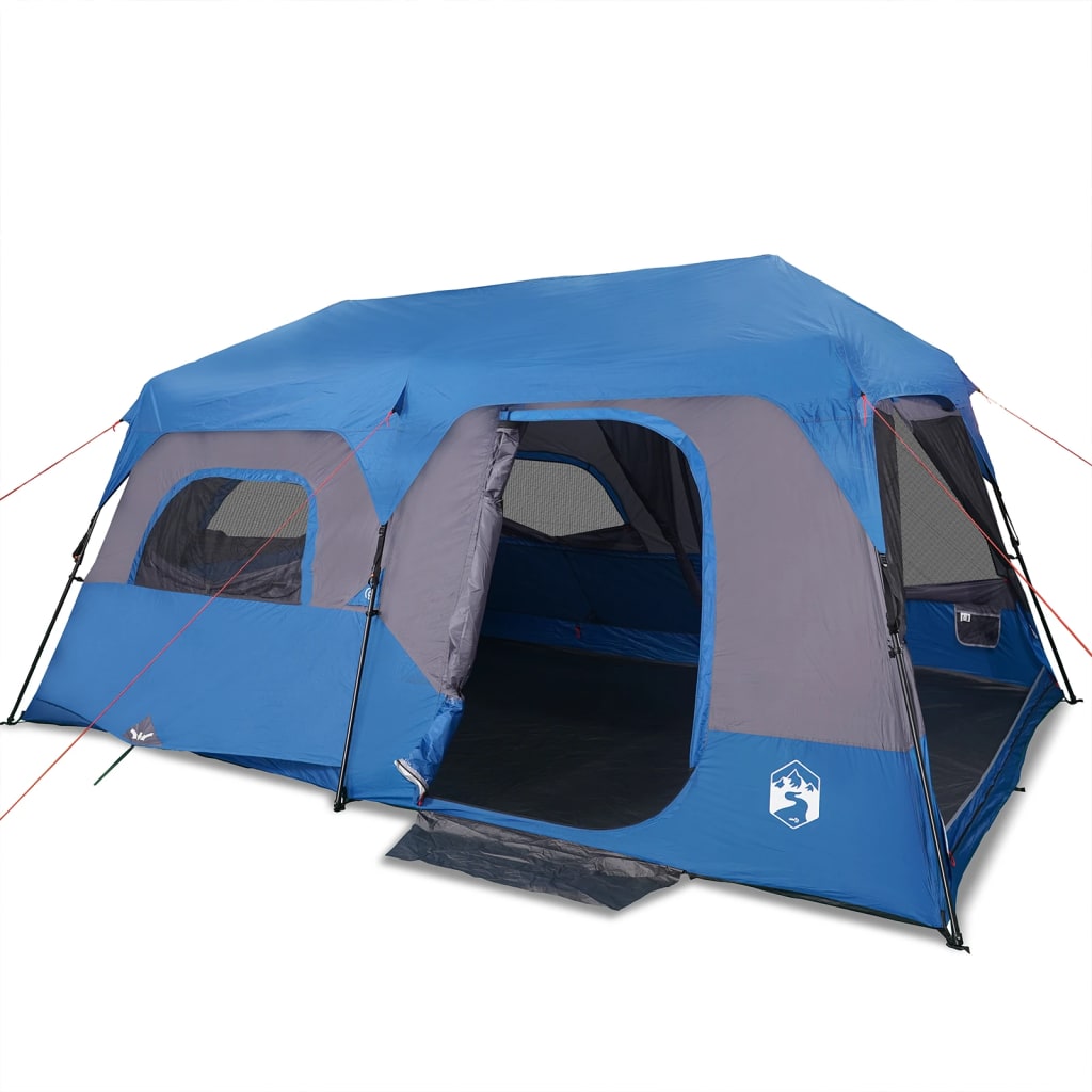 vidaXL Family Tent 9-Person Blue Quick Release Waterproof