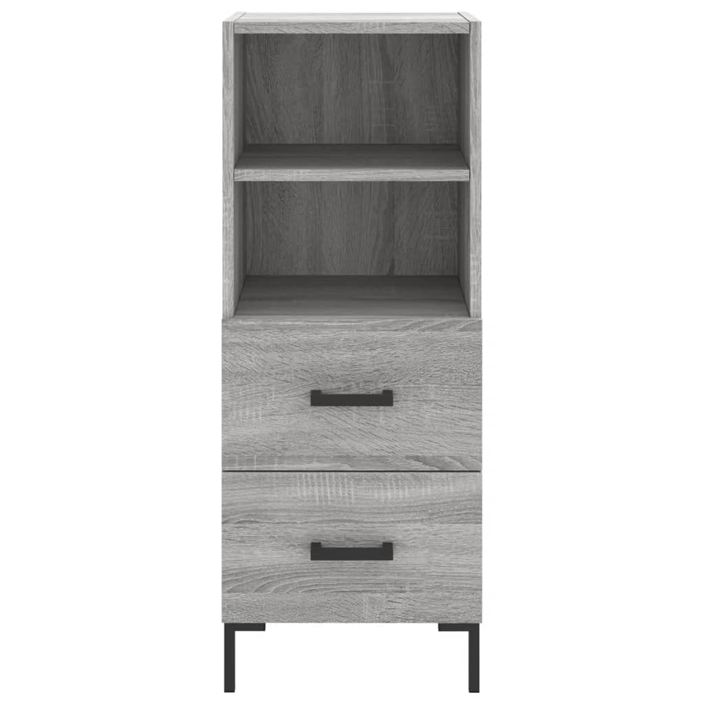 vidaXL Highboard Grey Sonoma 34.5x34x180 cm Engineered Wood