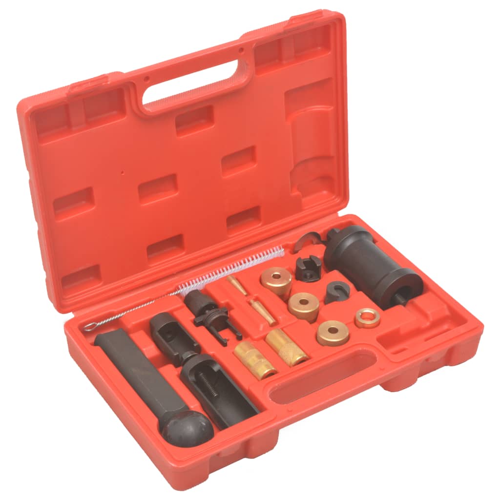 vidaXL 18 Piece Injector Removal & Installer Tool Kit for VAG VW Petrol