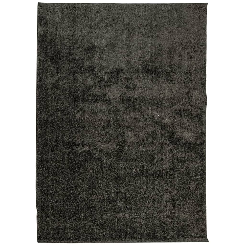 vidaXL Rug ISTAN High Pile Shiny Look Anthracite 240x340 cm