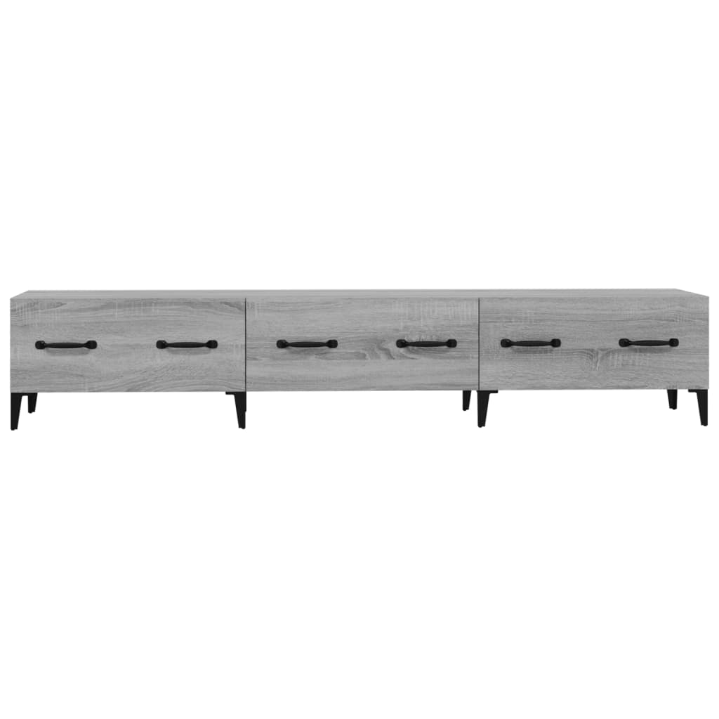 vidaXL TV Cabinet Grey Sonoma 150x34,5x30 cm Engineered Wood