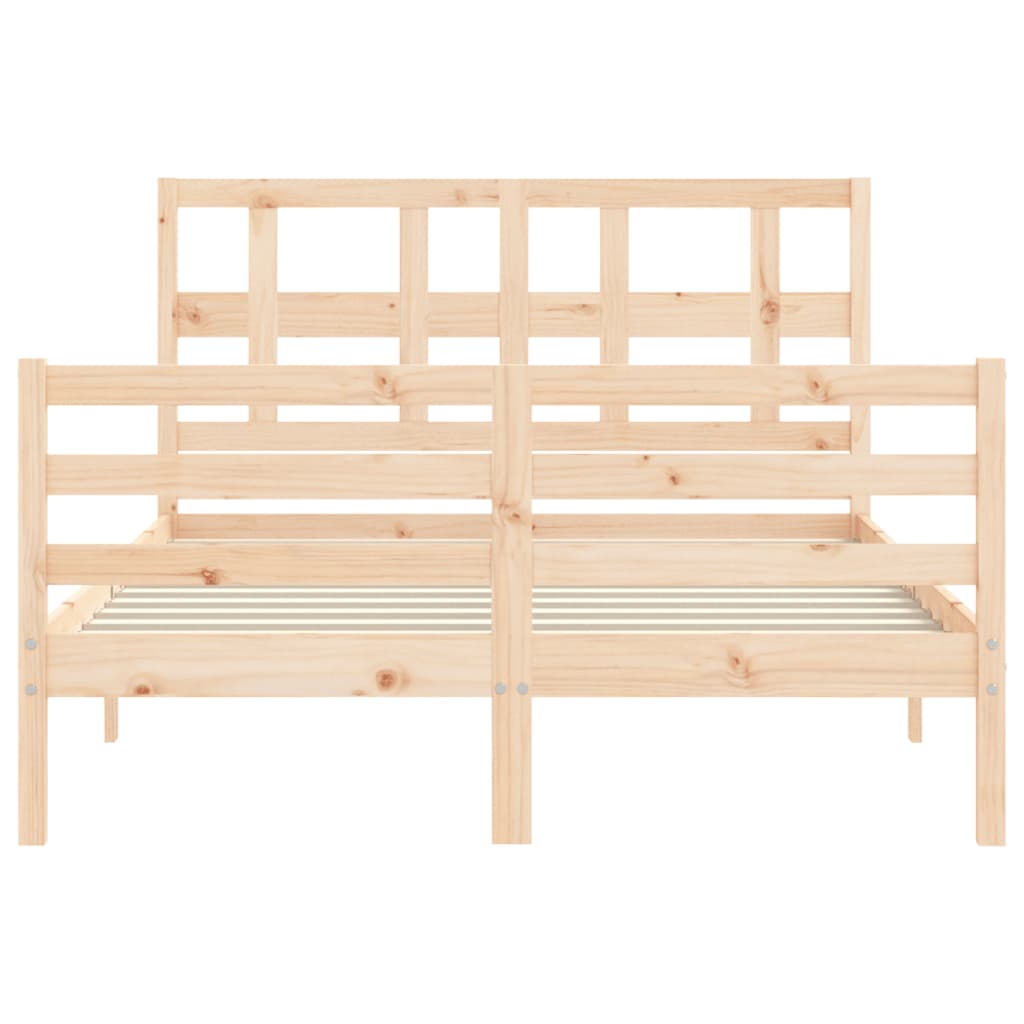 vidaXL Bed Frame without Mattress 120x200 cm Solid Wood