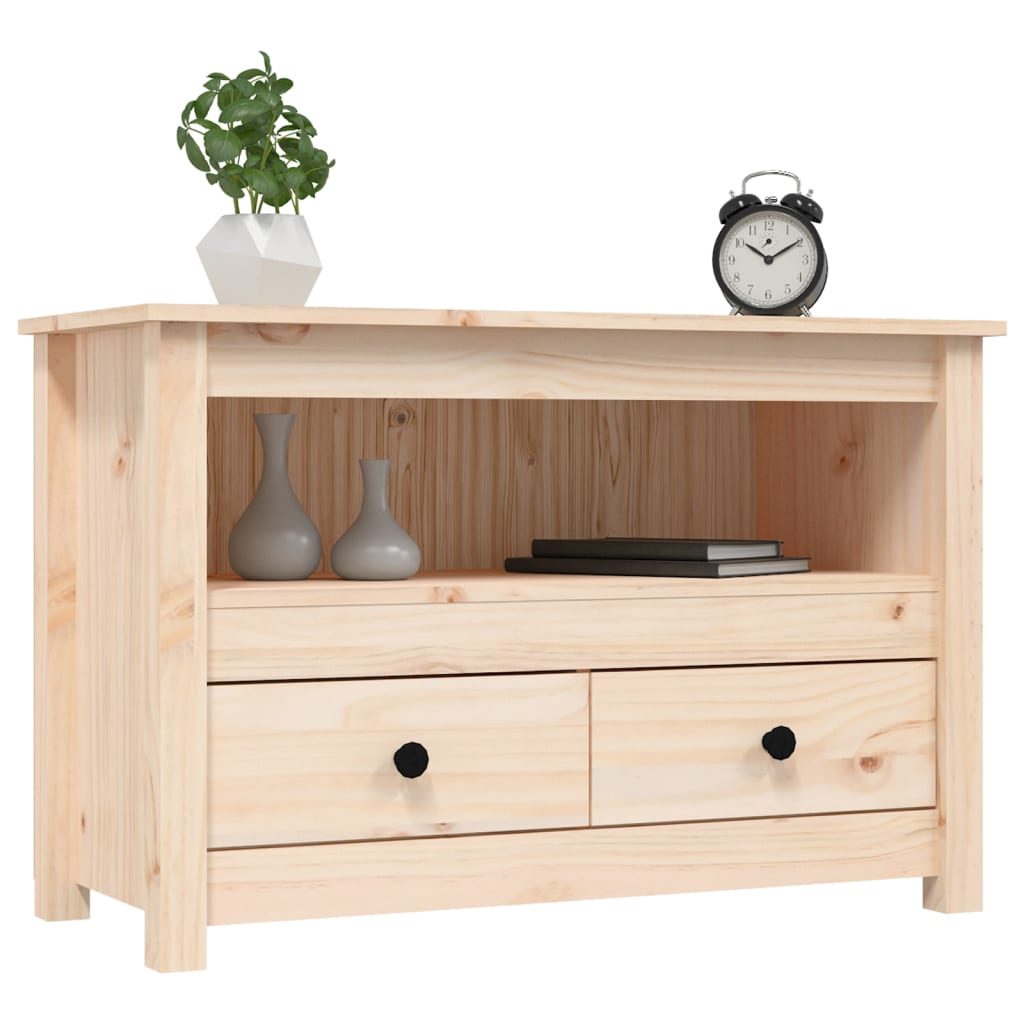 vidaXL TV Cabinet 79x35x52 cm Solid Wood Pine