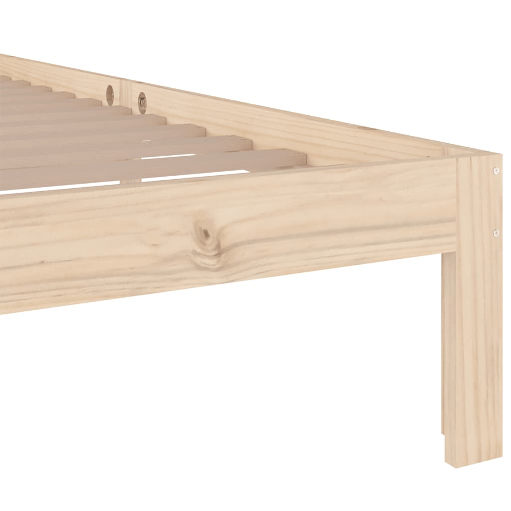 vidaXL Bed Frame without Mattress Solid Wood 90x200 cm