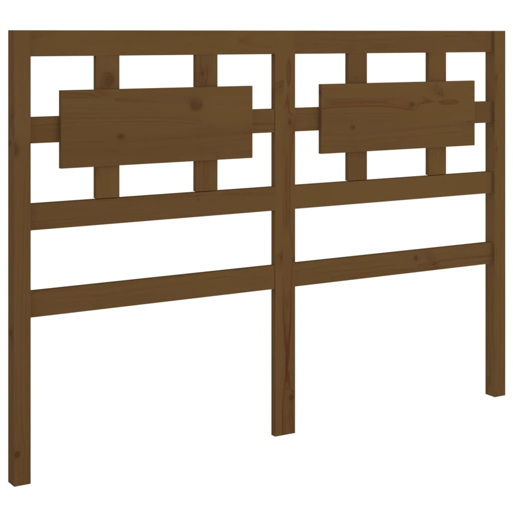 vidaXL Bed Headboard Honey Brown 125.5x4x100 cm Solid Wood Pine