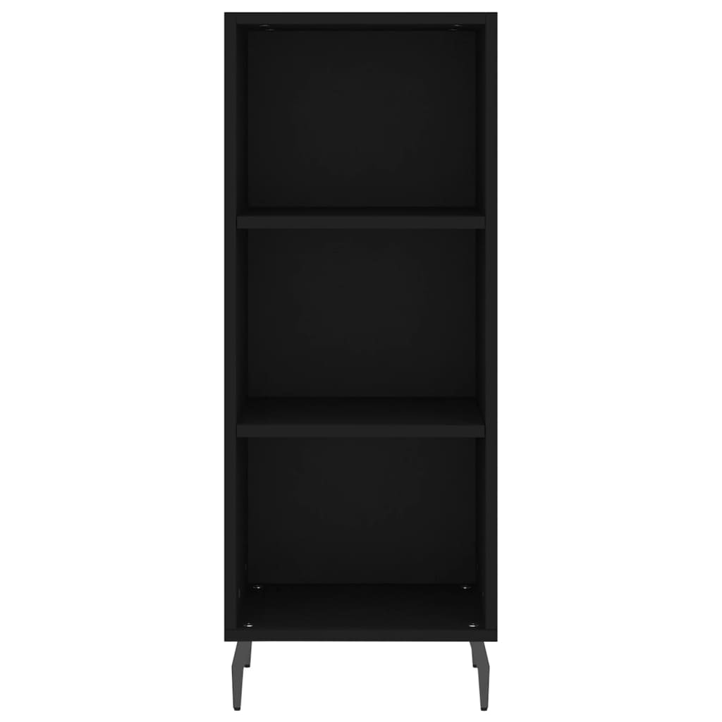 vidaXL Highboard Black 34.5x34x180 cm Engineered Wood