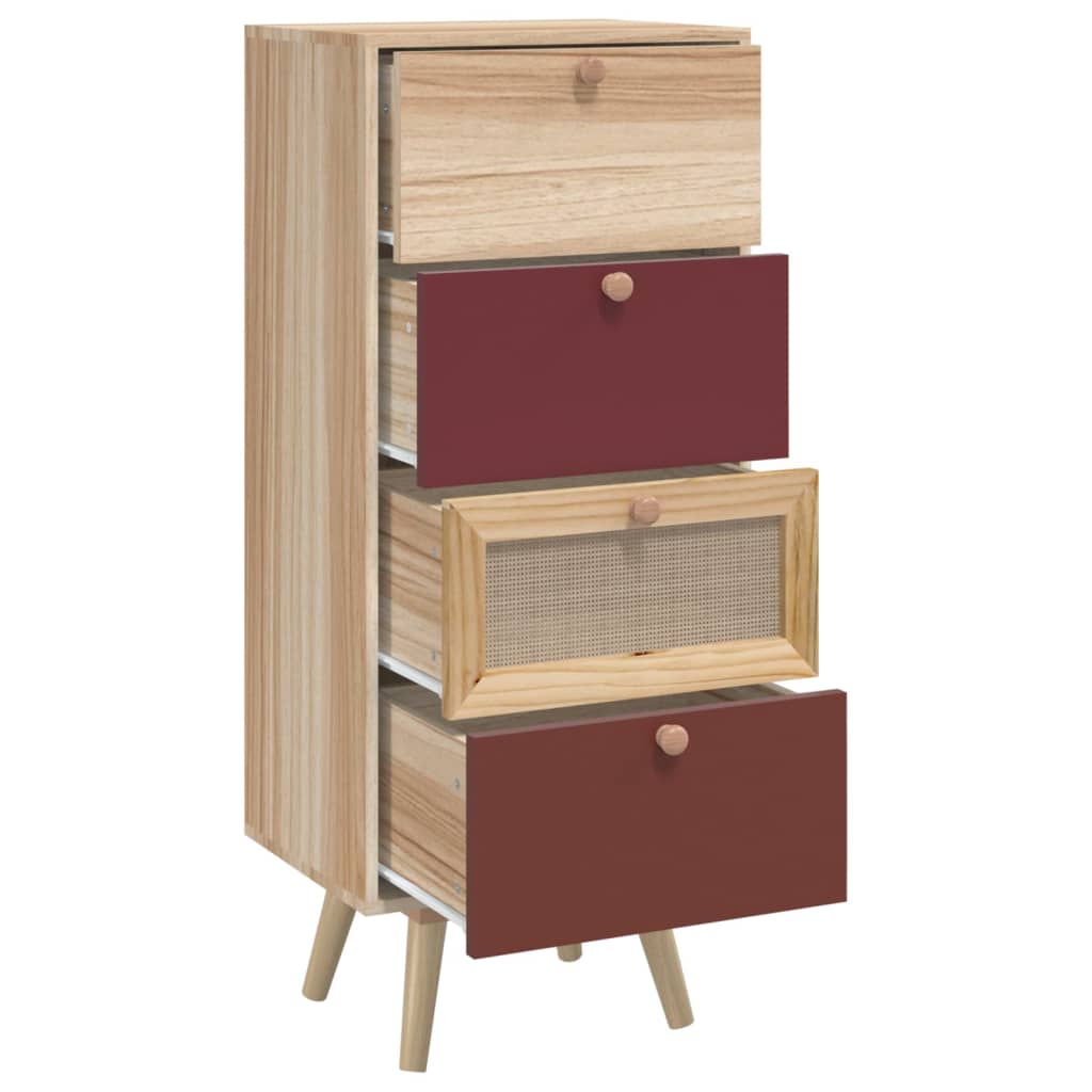 vidaXL Highboard with Drawers 40x30x95 cm Engineered Wood