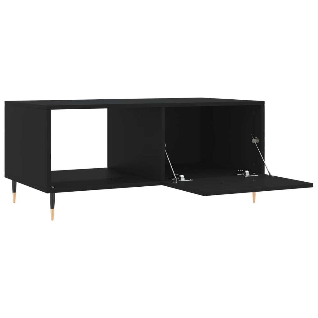 vidaXL Coffee Table Black 90x50x40 cm Engineered Wood