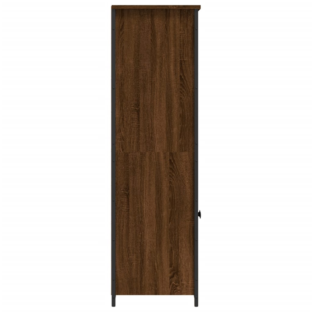 vidaXL Highboard Brown Oak 62x36x121.5 cm Engineered Wood