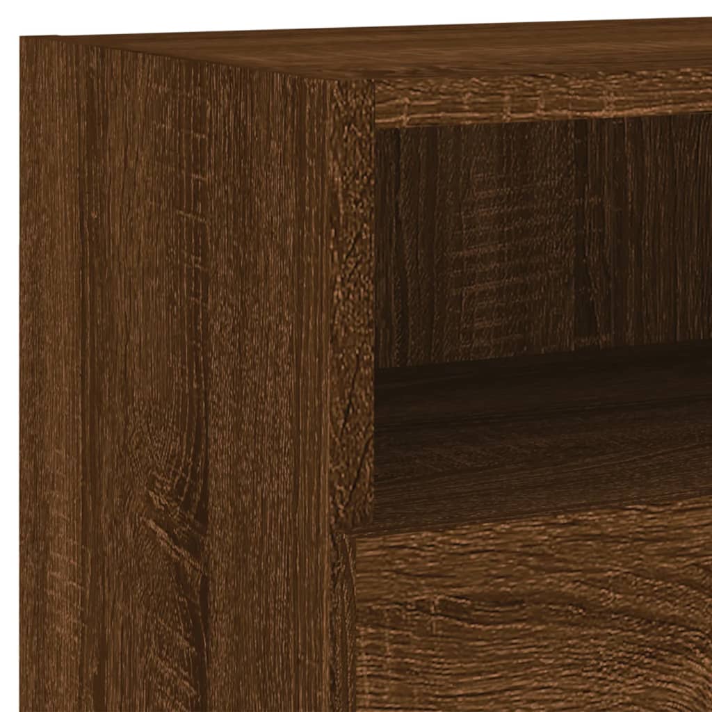 vidaXL TV Wall Cabinet Brown Oak 80x30x30 cm Engineered Wood