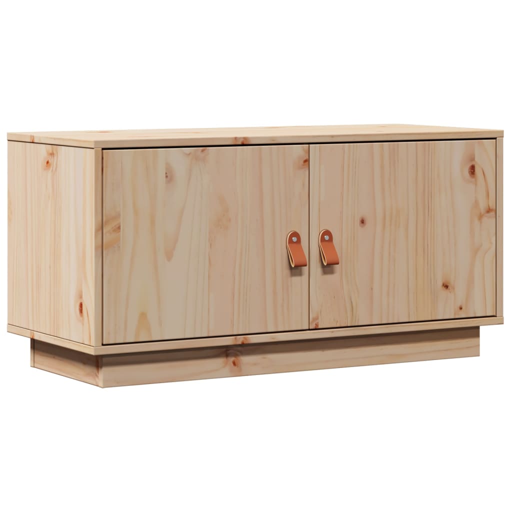 vidaXL TV Cabinet 80x34x40 cm Solid Wood Pine