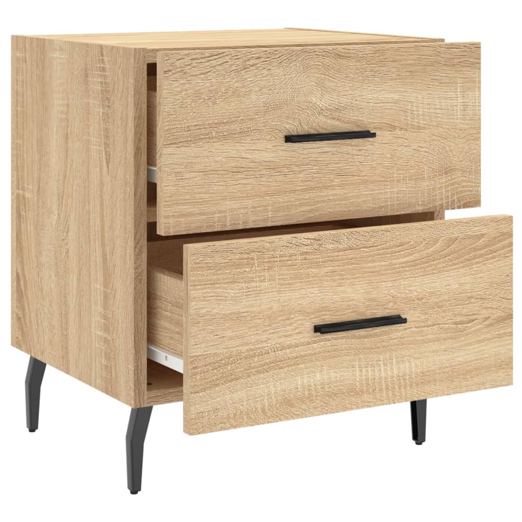 vidaXL Bedside Cabinets 2 pcs Sonoma Oak 40x35x47.5 cm Engineered Wood