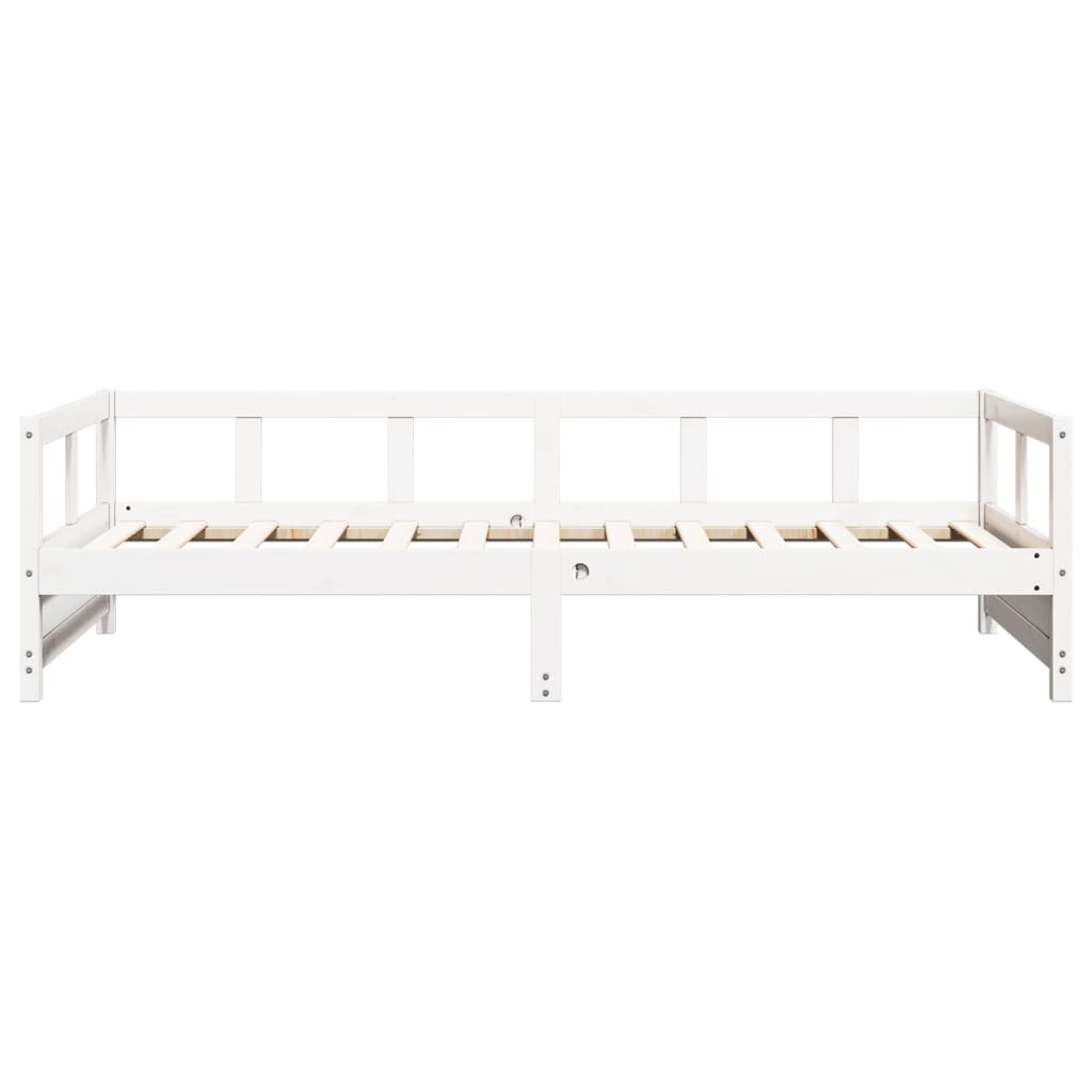 vidaXL Daybed without Mattress White 80x200 cm Solid Wood Pine