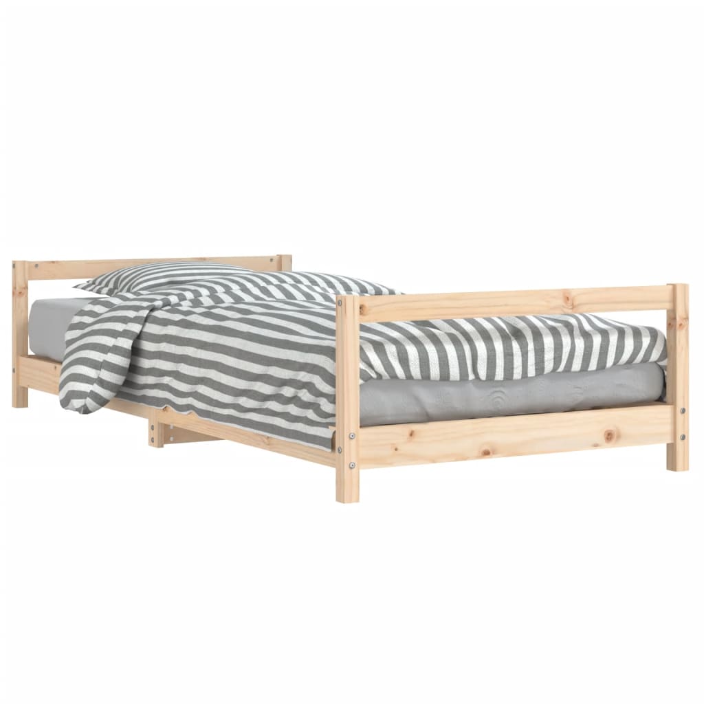 vidaXL Kids Bed Frame 90x200 cm Solid Wood Pine