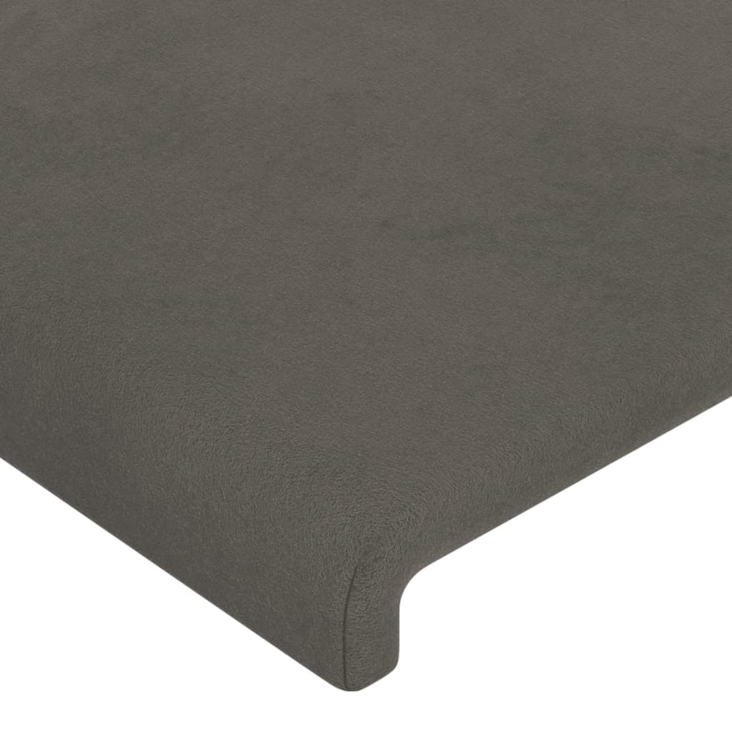 vidaXL Headboard Dark Grey 100x5x78/88 cm Velvet