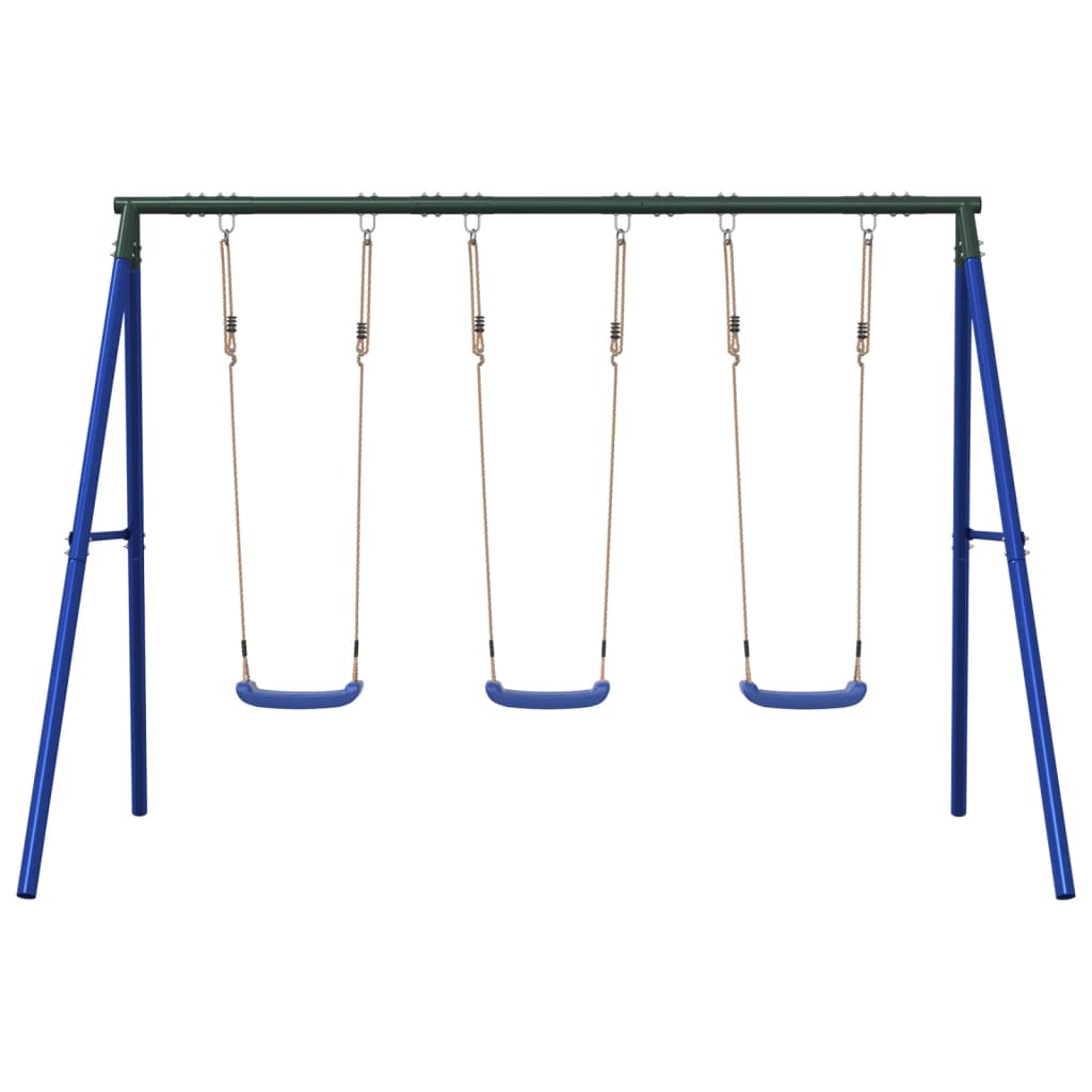 vidaXL Outdoor Swing Set with 3 Swings