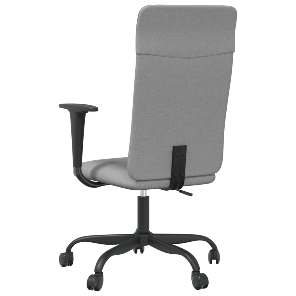 vidaXL Office Chair Light Grey Fabric