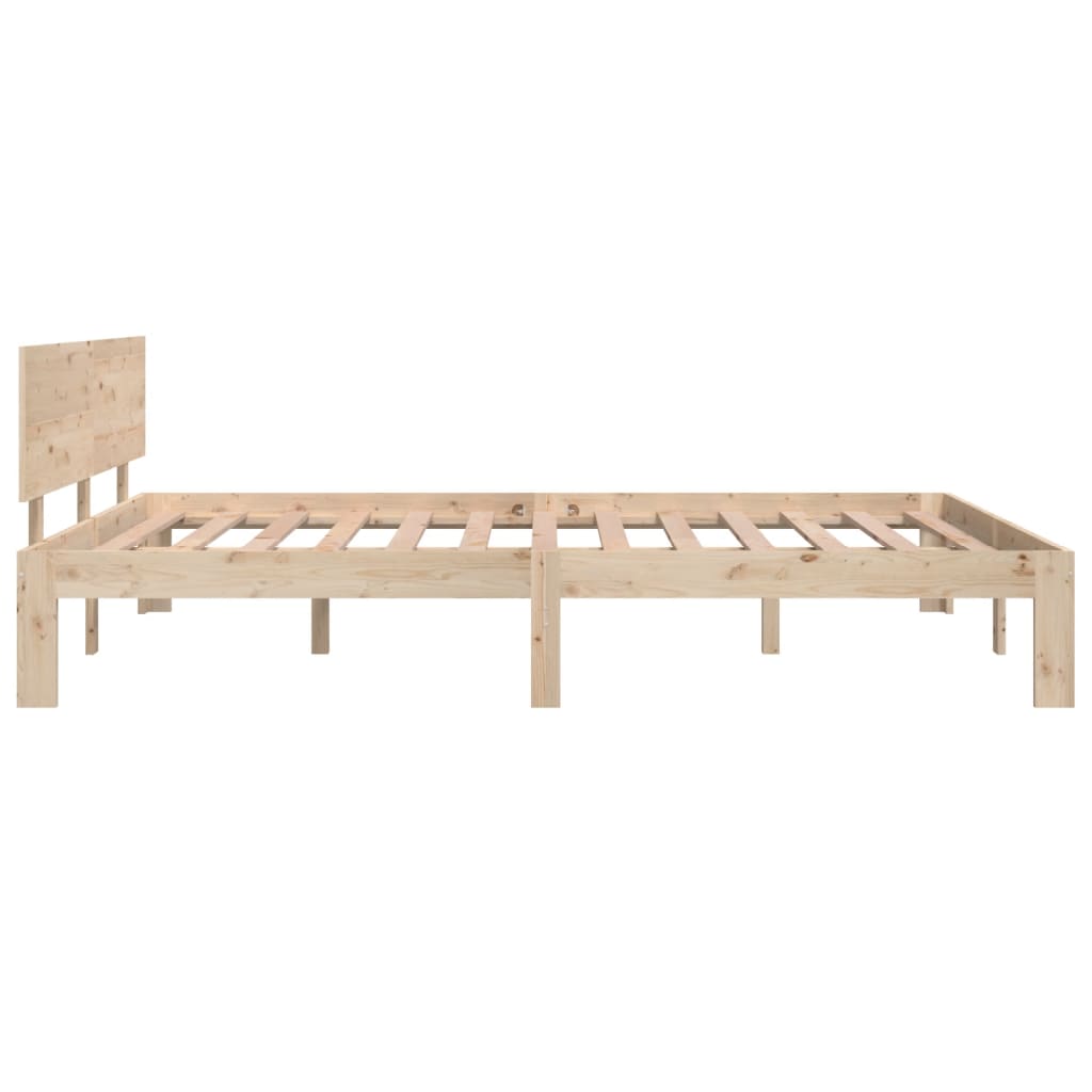 vidaXL Bed Frame without Mattress Solid Wood Pine 140x200 cm