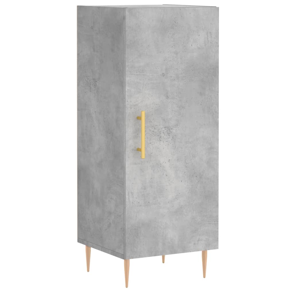 vidaXL Highboard Concrete Grey 34.5x34x180 cm Engineered Wood