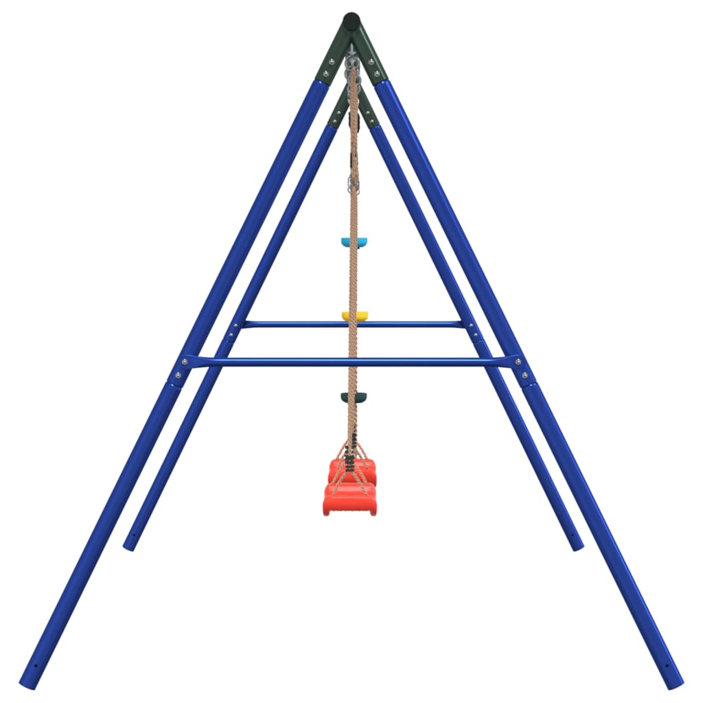 vidaXL Outdoor Swing Set with Swings and Disc Swing