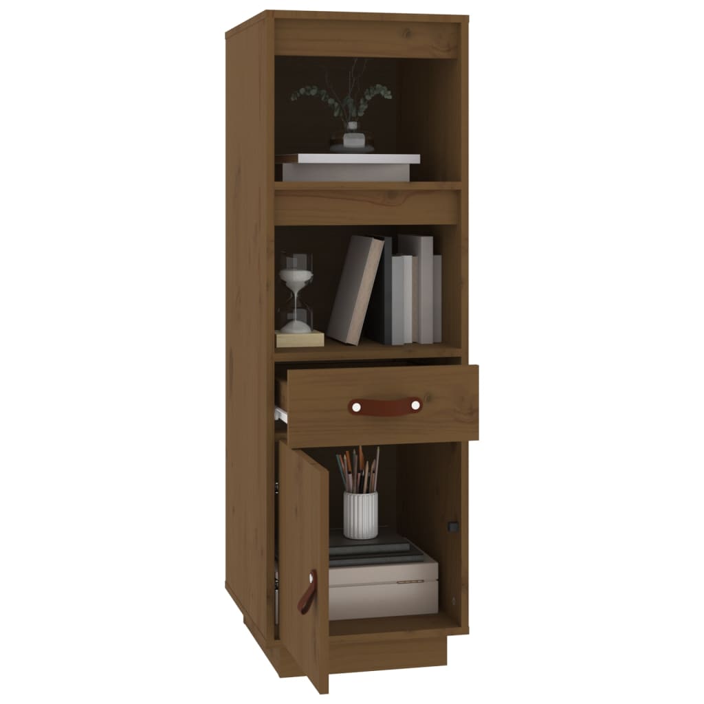 vidaXL Highboard Honey Brown 34x40x108,5 cm Solid Wood Pine