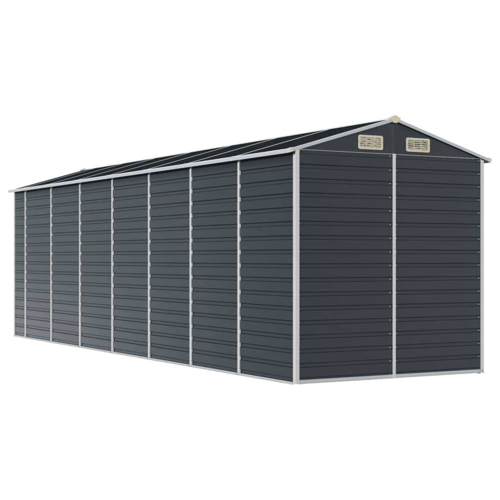 vidaXL Garden Shed Anthracite 191x640x198 cm Galvanised Steel