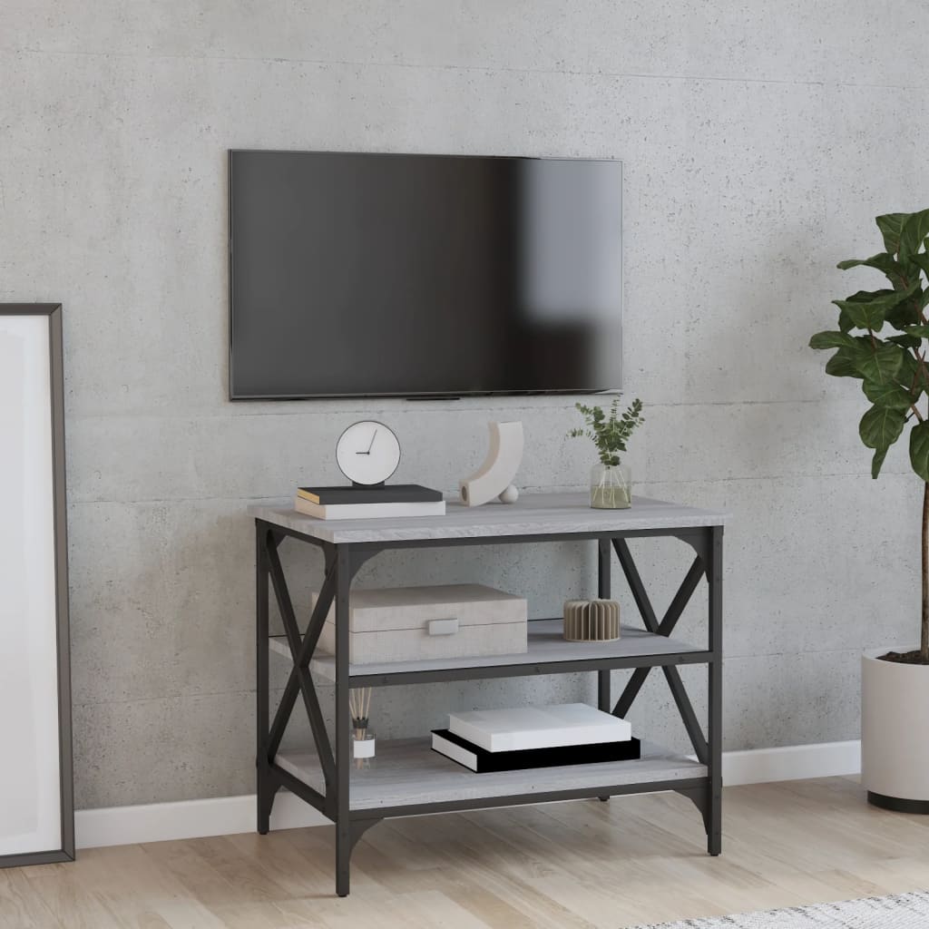 vidaXL TV Cabinet Grey Sonoma 60x40x50 cm Engineered Wood