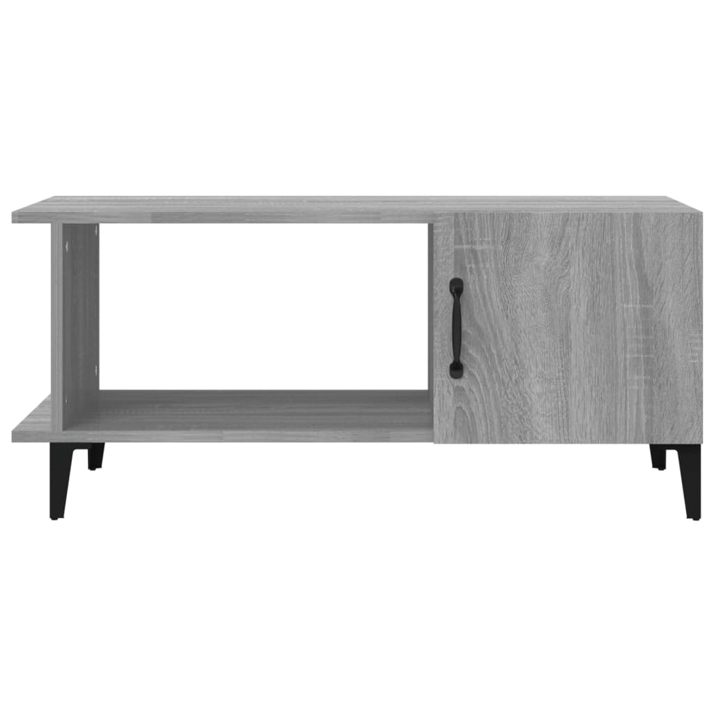 vidaXL Coffee Table Grey Sonoma 90x50x40 cm Engineered Wood