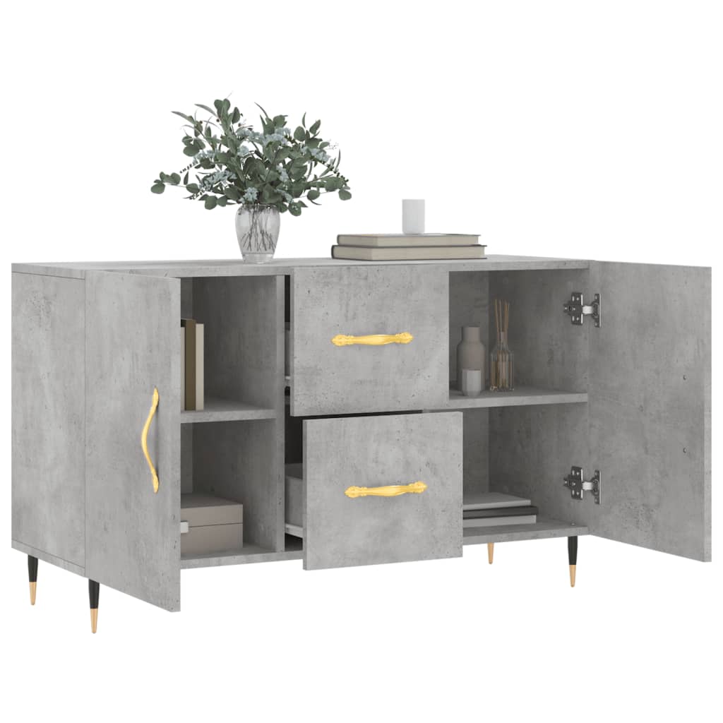 vidaXL Sideboard Concrete Grey 100x36x60 cm Engineered Wood