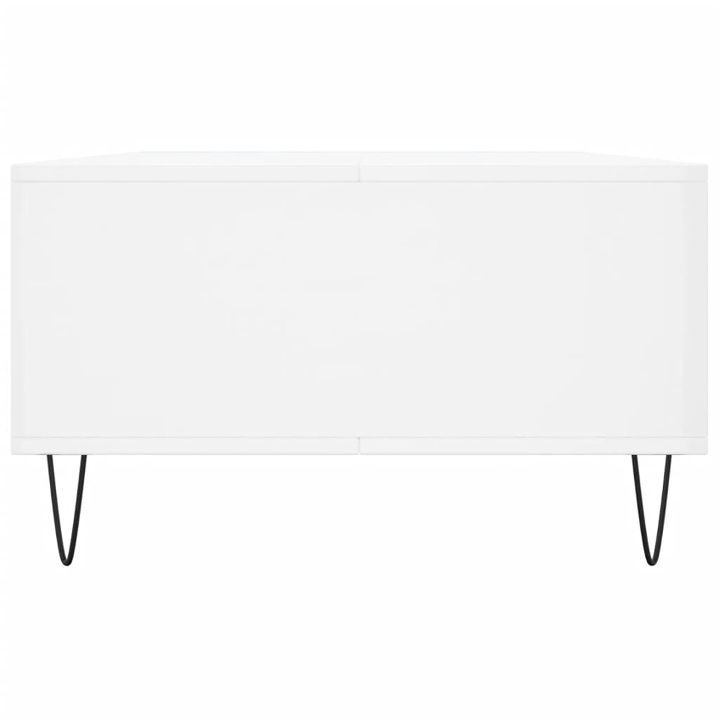 vidaXL Coffee Table High Gloss White 104x60x35 cm Engineered Wood