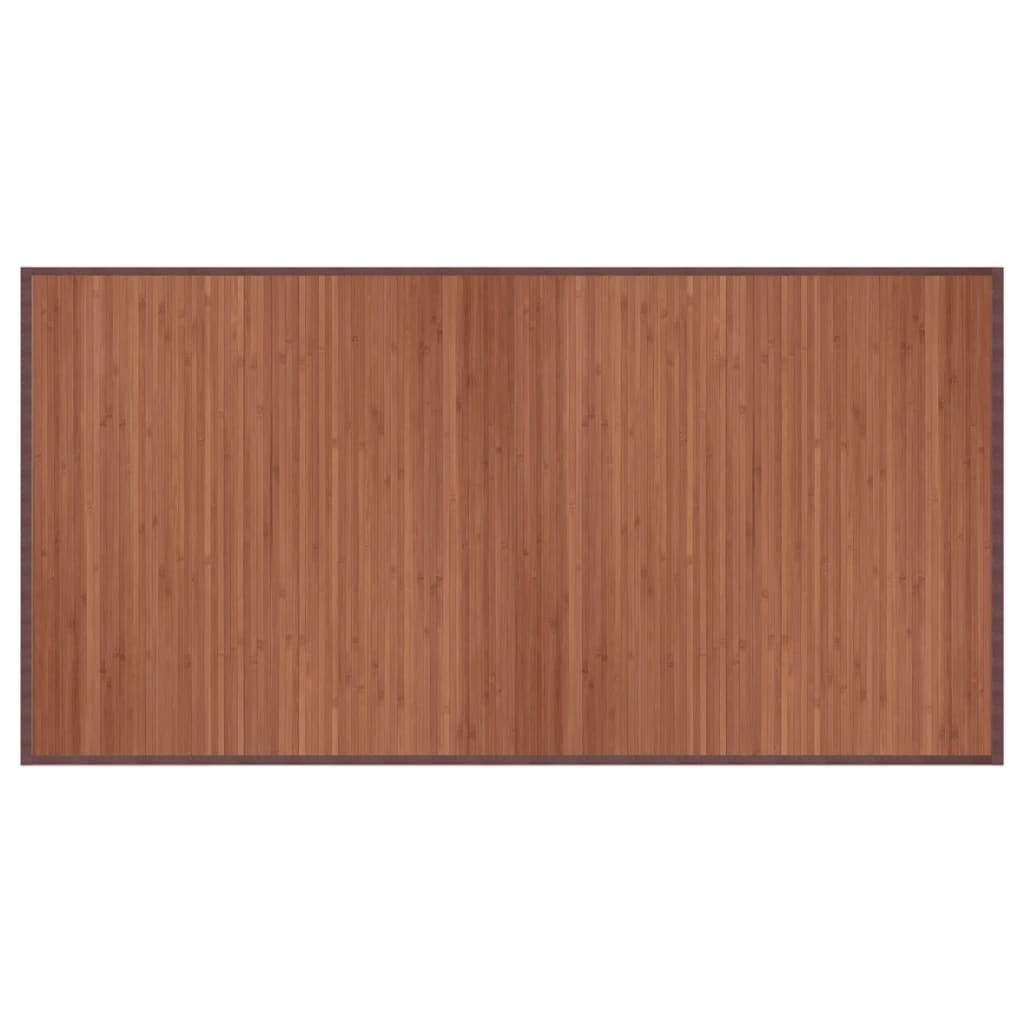 vidaXL Rug Rectangular Brown100x200 cm Bamboo