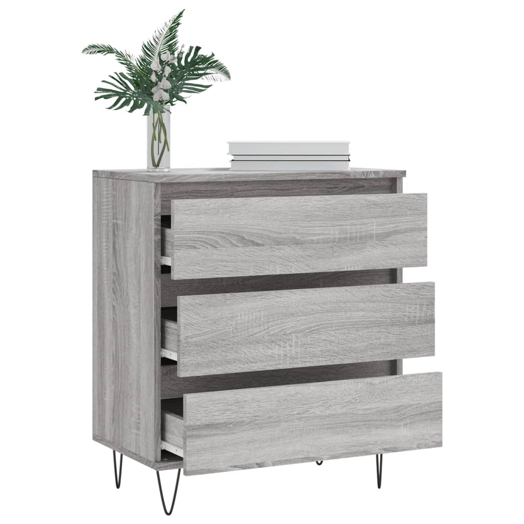 vidaXL Sideboard Grey Sonoma 60x35x70 cm Engineered Wood