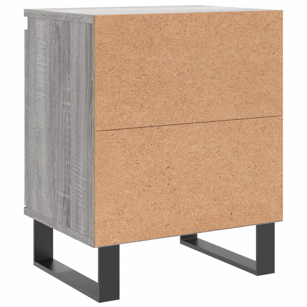 vidaXL Bedside Cabinet Grey Sonoma 40x30x50 cm Engineered Wood