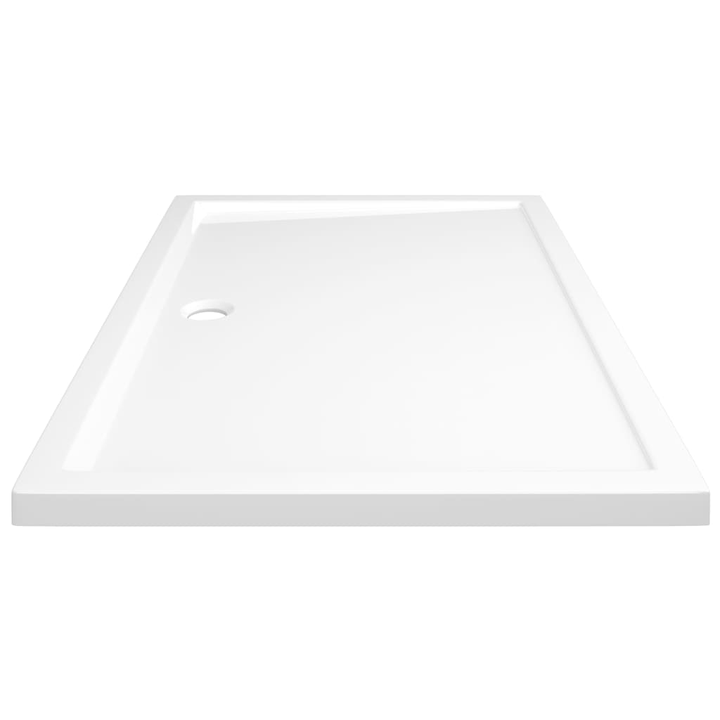 vidaXL Rectangular ABS Shower Base Tray White 80x120 cm