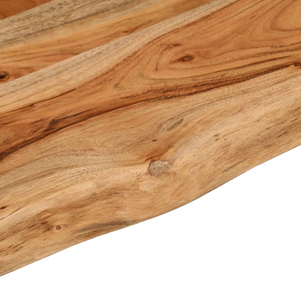 vidaXL Table Top 120x40x2.5 cm Rectangular Solid Wood Acacia Live Edge