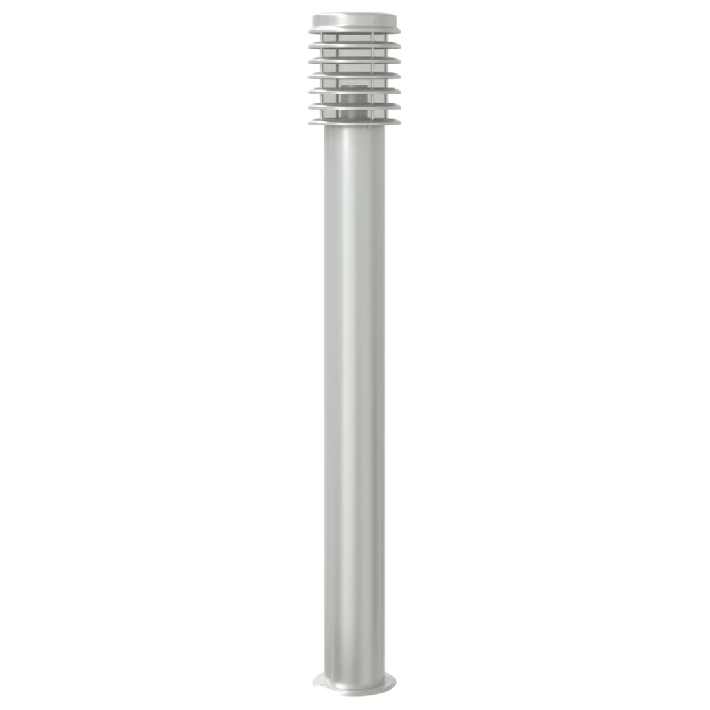 vidaXL Outdoor Floor Lamp Silver 110cm Stainless Steel