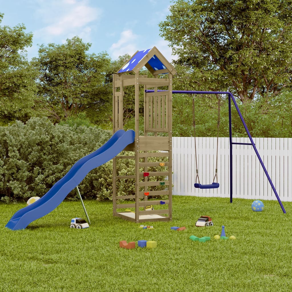 vidaXL Outdoor Playset Impregnated Wood Pine