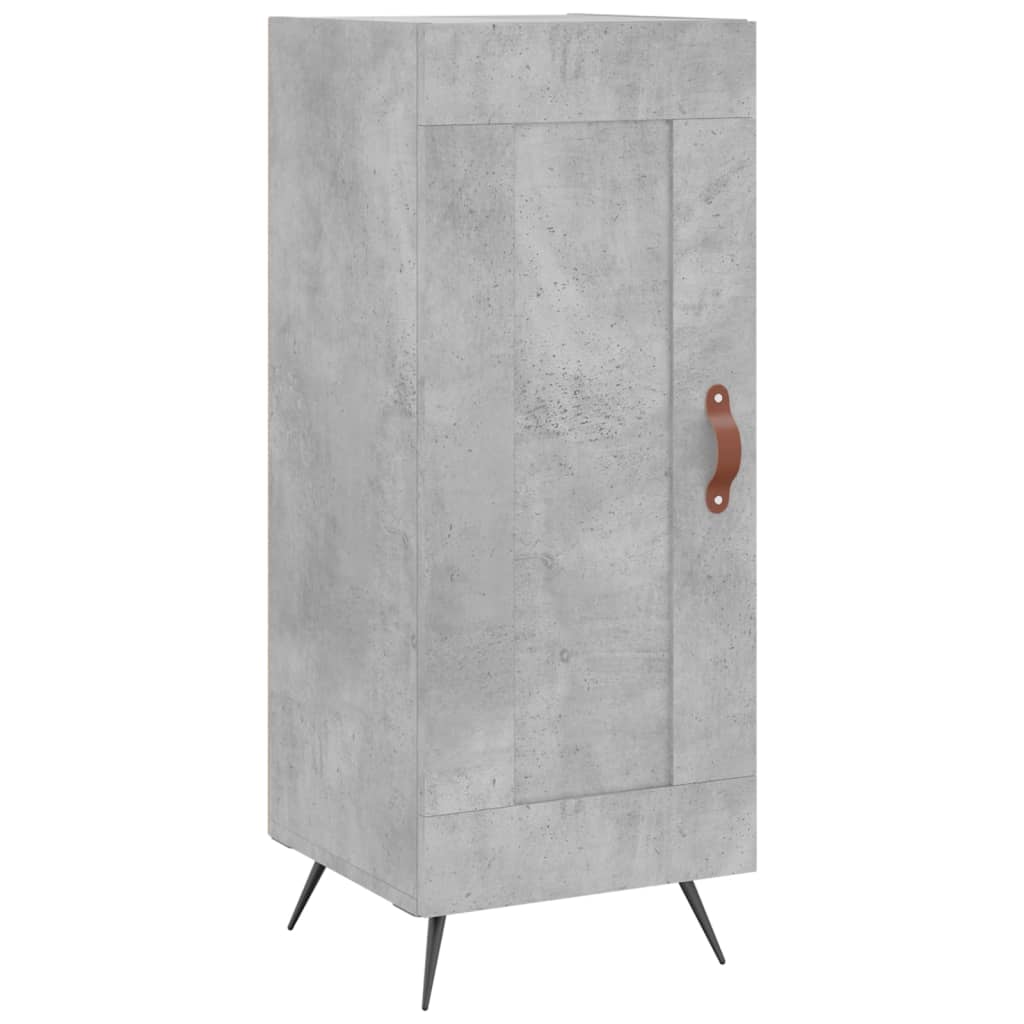 vidaXL Highboard Concrete Grey 34.5x34x180 cm Engineered Wood