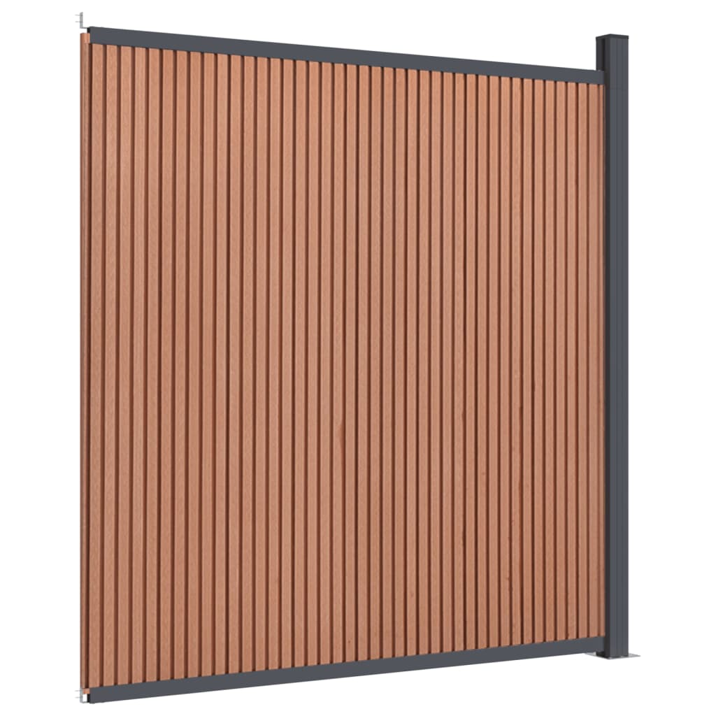 vidaXL Fence Panel WPC Brown 173x186 cm