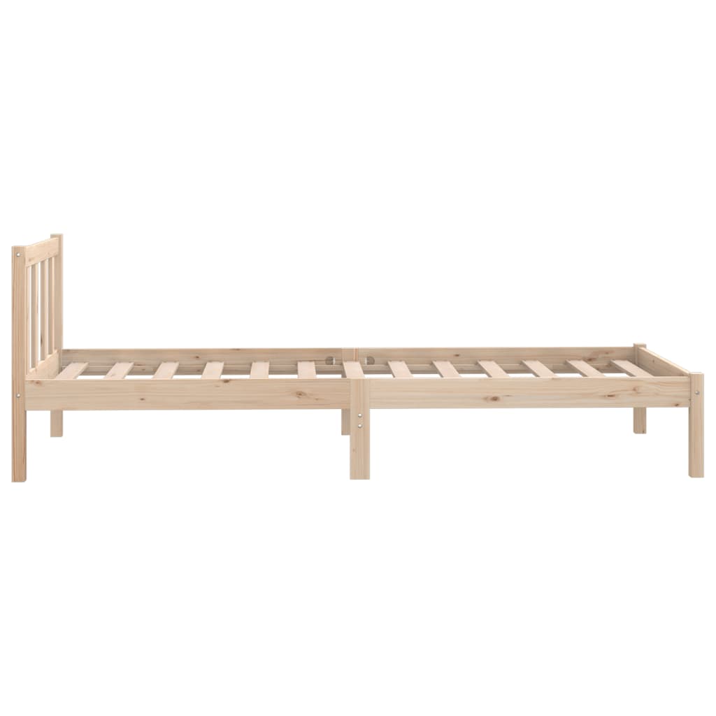 vidaXL Bed Frame without Mattress Solid Wood 100x200 cm