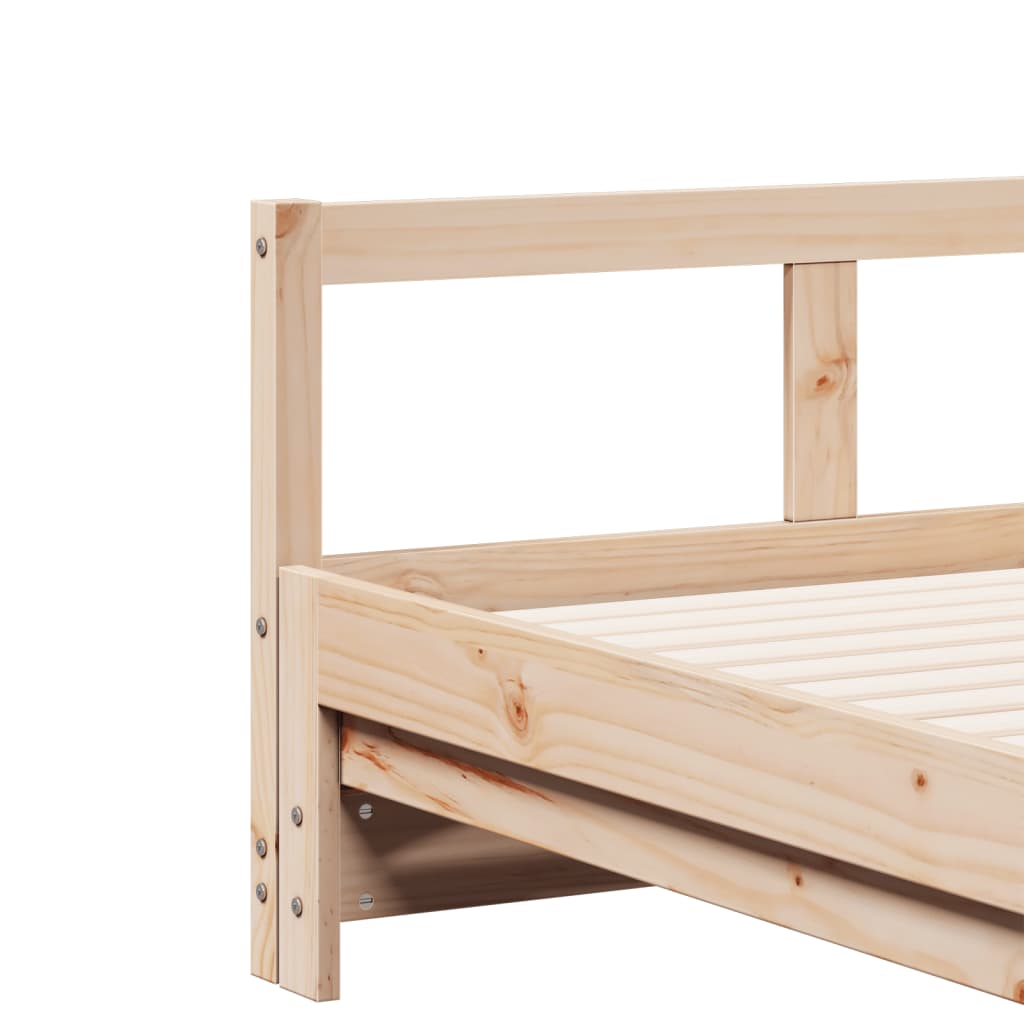 vidaXL Daybed without Mattress 80x200 cm Solid Wood Pine