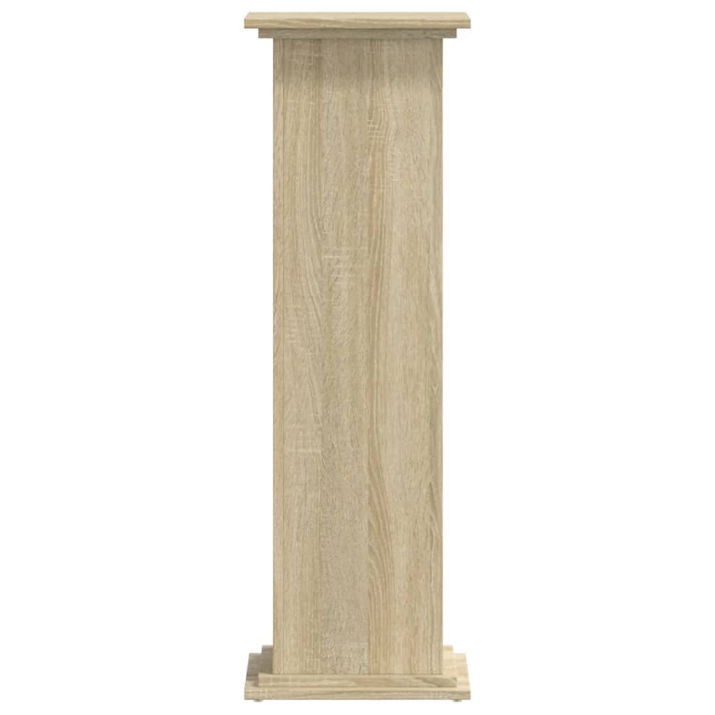 vidaXL Plant Stand Sonoma Oak 33x33x100 cm Engineered Wood