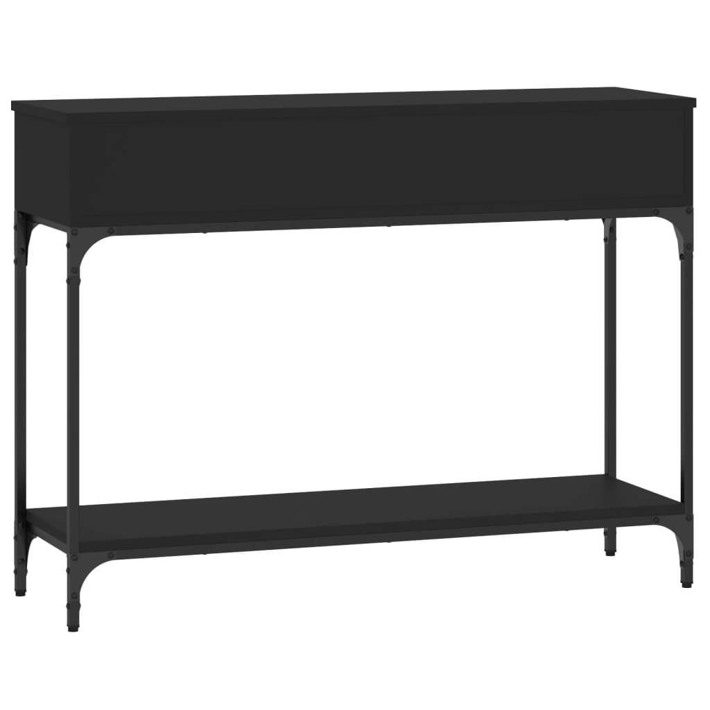 vidaXL Console Table Black 100x30.5x75 cm Engineered Wood