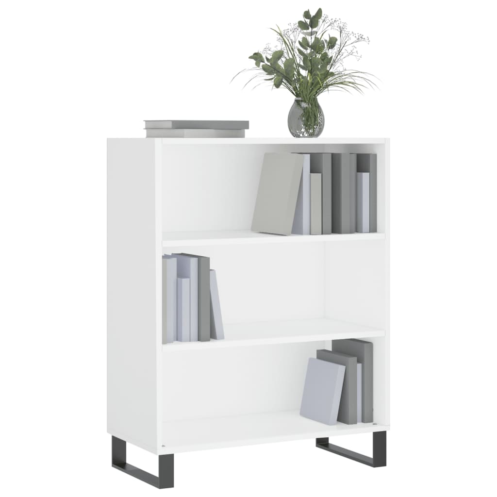 vidaxL Shelf Cabinet White 69.5x32.5x90 cm Engineered Wood