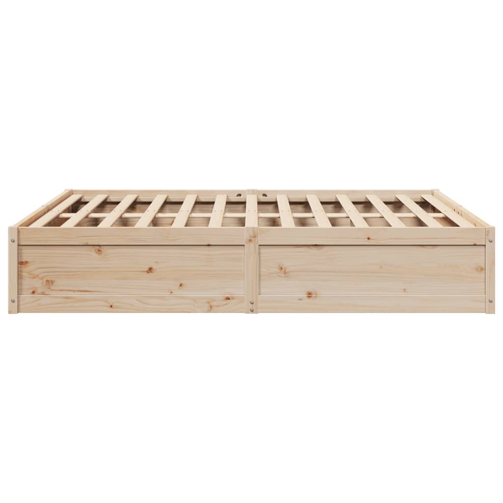 vidaXL Bed Frame without Mattress 200x200 cm Solid Wood Pine